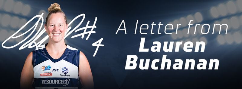 A letter from Lauren Buchanan A letter from Lauren Buchanan